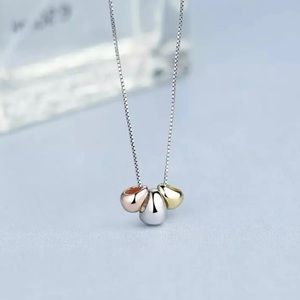 Elegant & Chic Three-color Eggs/Beans Necklace Accessory Jewelry